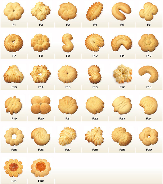 Biscuits by multiple nozzles